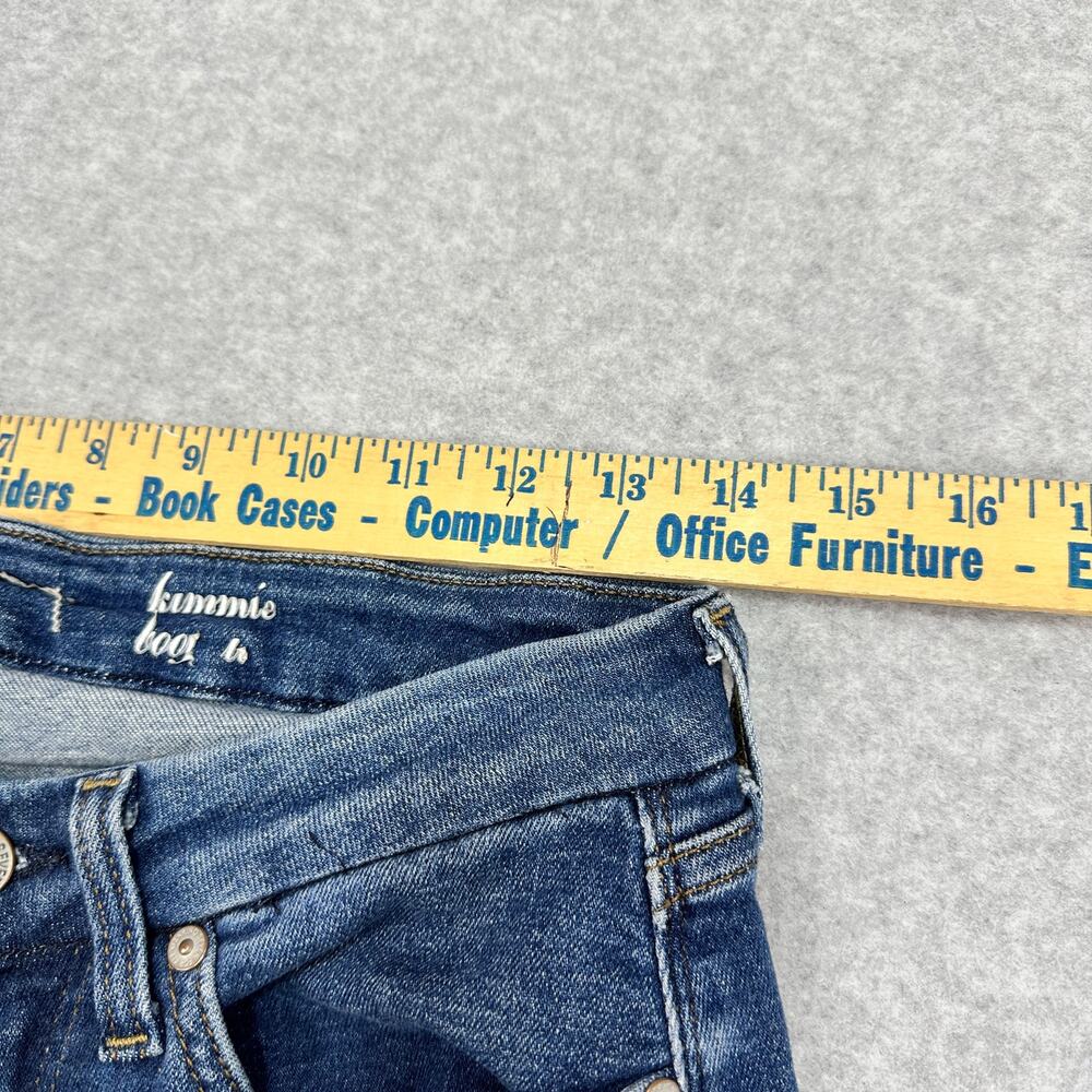 7 For All Mankind Bootcut Jeans Blue Mid Rise WMNS 29 Kimmie Boho Western Y2K - Picture 5 of 14